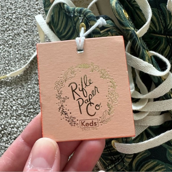 Keds Sneakers Triple Kick Platform Rifle Paper Co Palms Leaves Espadrilles 6 - Picture 9 of 9